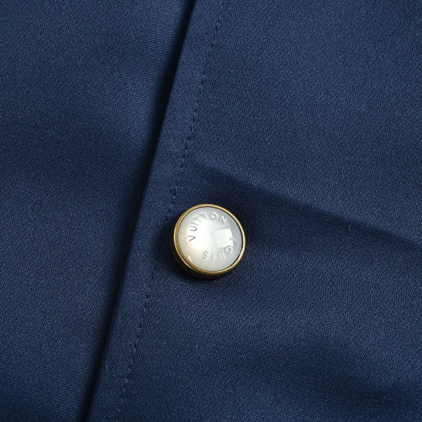 Louis Vuitton/Louis Vuitton horse embroidered cotton baseball jacket